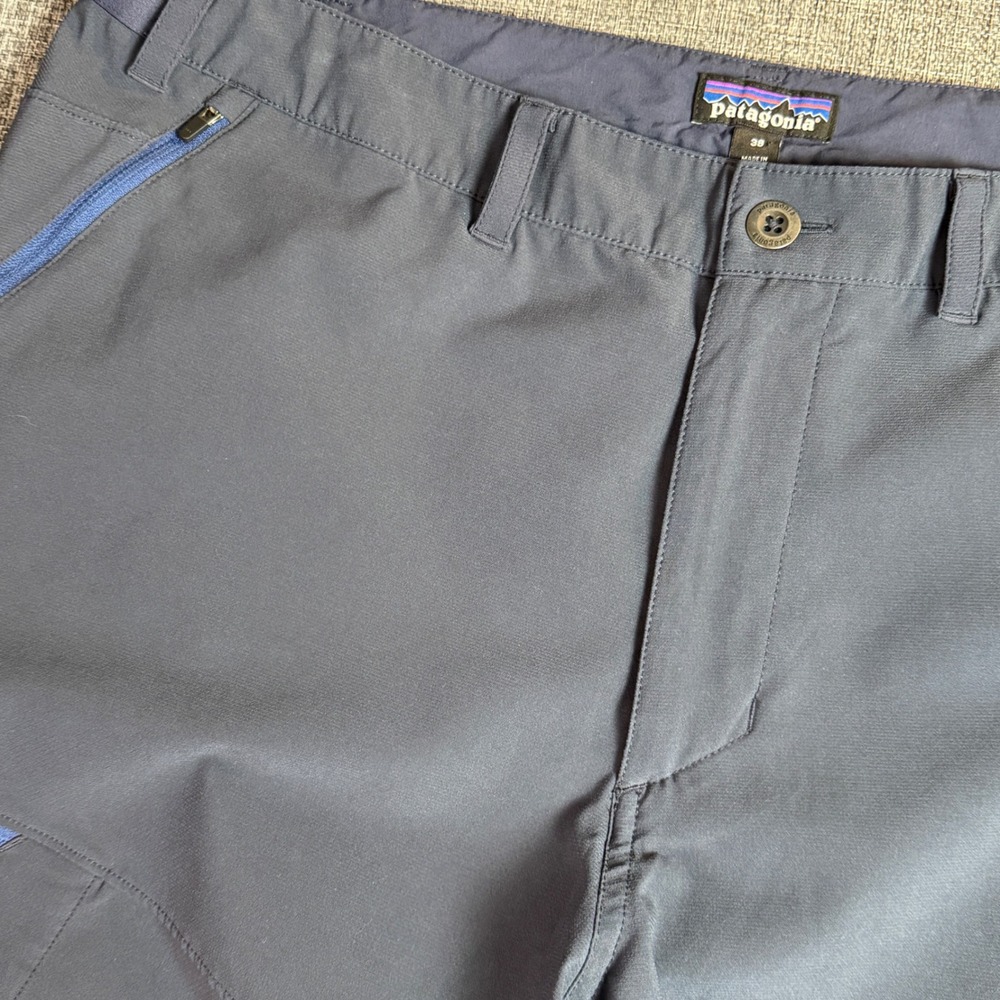 Patagonia‎ Pants Mens Blue Technical Hiking Outdoor Zippered Pockets | 37/38x31